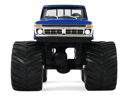 1976 Ford F-250 Monster Truck "Garbage Pail Kids 40th Anniversary - Buck Truck" Blue Metallic with Graphics "Kings of Crunch" Series 1/43 Diecast Model Car by Greenlight-2