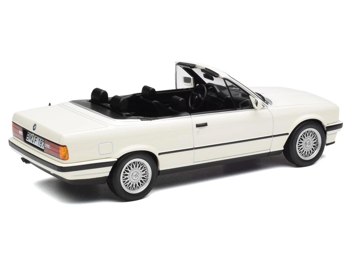 1991 BMW 325i Cabriolet Alpine White 1/18 Diecast Model Car by Norev-3