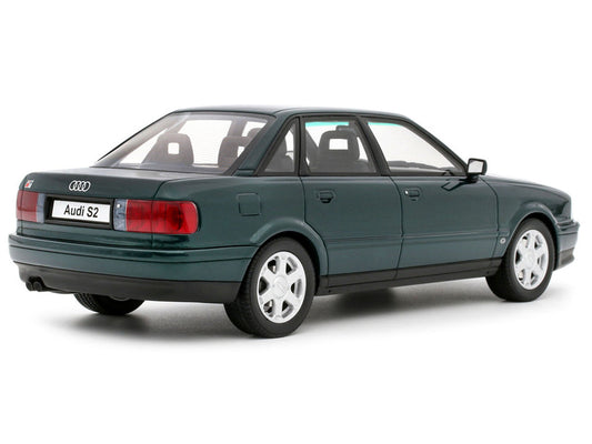 1993 Audi S2 Sedan Emerald Green Metallic Limited Edition to 2000 pieces Worldwide 1/18 Model Car by Otto Mobile-0