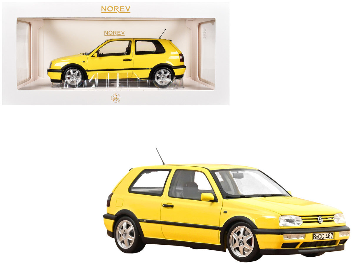 1994 Volkswagen Golf GTI Color Concept Yellow 1/18 Diecast Model Car by Norev-4