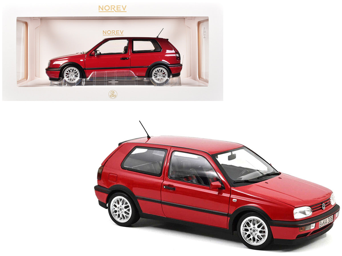 1996 Volkswagen Golf GTI "20 Years Anniversary Edition" Flash Red 1/18 Diecast Model Car by Norev-3