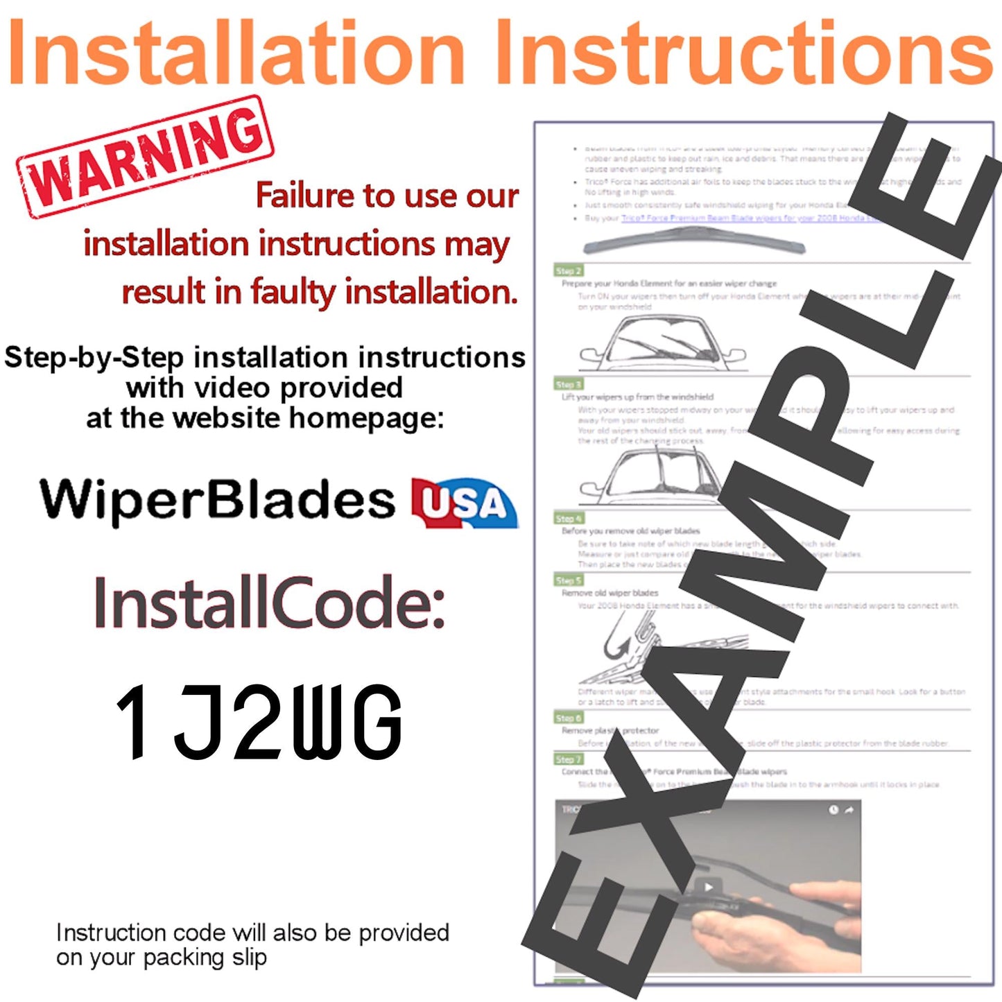 2015 Buick Encore Wiper Blades w/2yr Wear Warranty (Set of 3) w/Rear Beam Wipers-4