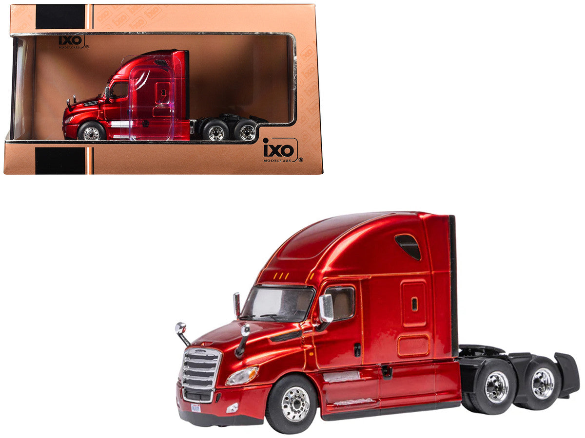 2018 Freightliner Cascadia Truck Tractor Red Metallic 1/64 Diecast Model by IXO Models-2