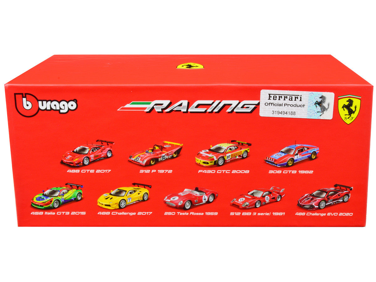 2020 Ferrari 488 Challenge EVO #28 Red with Graphics "Racing" Series 1/43 Diecast Model Car by Bburago-2