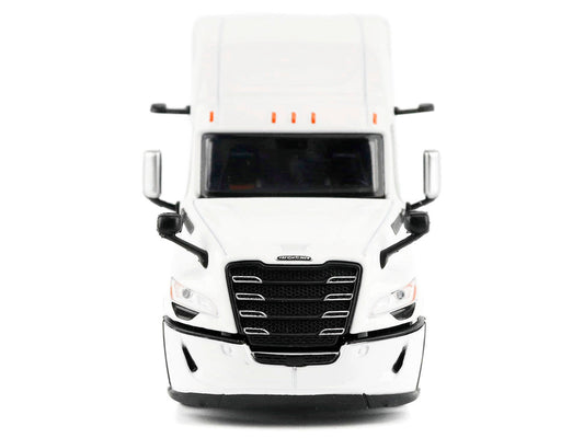 2025 Freightliner Cascadia Gen-5 Sleeper Cab Truck Tractor Winter White "Transport Series" 1/64 Diecast Model by Diecast Masters-0