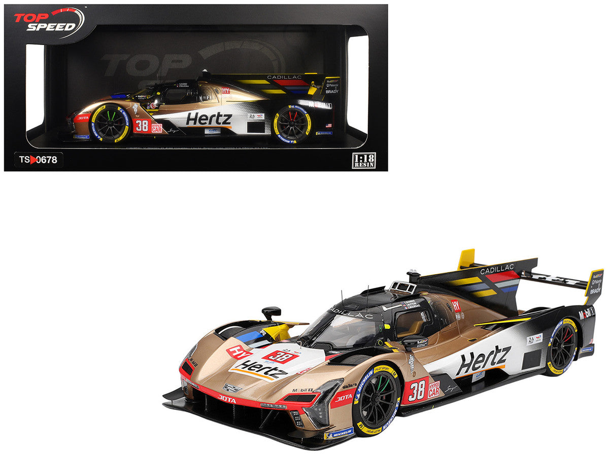 Cadillac V-Series.R #38 Earl Bamber - Sebastien Bourdais - Jenson Button "Cadillac Hertz Team Jota" FIA WEC "24 Hours of Le Mans" (2025) 1/18 Model Car by Top Speed-4