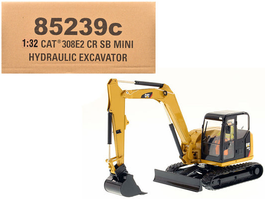 CAT Caterpillar 308E2 CR SB Mini Hydraulic Excavator with Working Tools and Operator "Core Classics" Series 1/32 Diecast Model by Diecast Masters-1