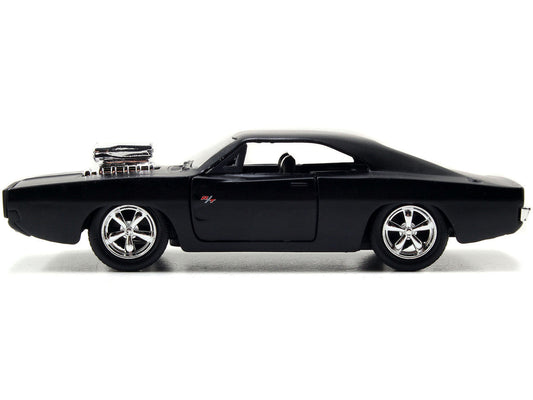 Dom's Dodge Charger R/T Matt Black "Fast & Furious" Movie 1/32 Diecast Model Car by Jada-1