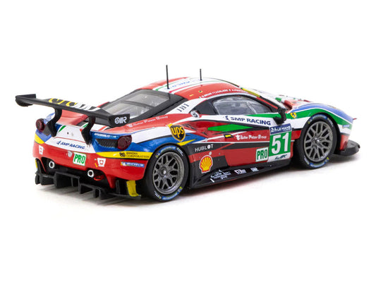 Ferrari 488 GTE #51 Gianmaria Bruni - Alessandro Pier Guidi - James Calado "AF Corse" "24 Hours of Le Mans" (2016) "Hobby64" Series 1/64 Diecast Model Car by Tarmac Works-2