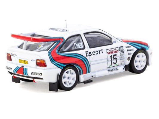Ford Escort RS Cosworth WRC #15 Malcolm Wilson - Bryan Thomas "Rallye Sanremo" (1994) "Hobby64" Series 1/64 Diecast Model Car by Tarmac Works-2