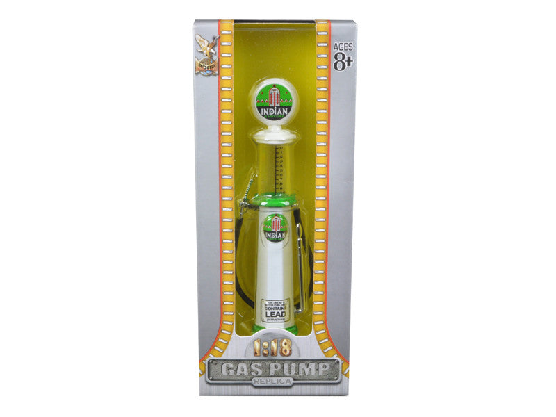 Indian Gasoline Vintage Gas Pump Cylinder 1/18 Diecast Replica by Road Signature-0