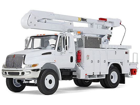 International DuraStar Utility Bucket Truck "Altec" White 1/34 Diecast Model by First Gear-1