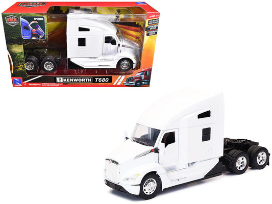 Kenworth T680 Truck Tractor White "Long Haul Truckers" Series 1/32 Diecast Model by New Ray-2