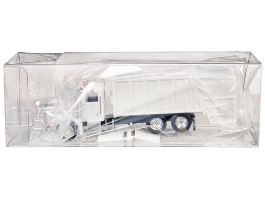 Peterbilt 367 Garbage Truck White 1/87 (HO) Plastic Model Car by Promotex-1