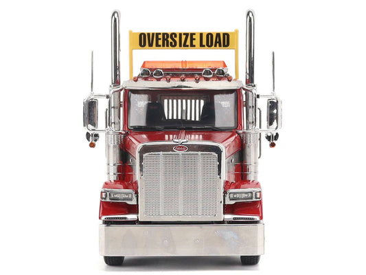 Peterbilt 589 Tandem-Axle Truck Tractor with Day Cab Legendary Red "Transport Series" 1/32 Diecast Model by Diecast Masters-0