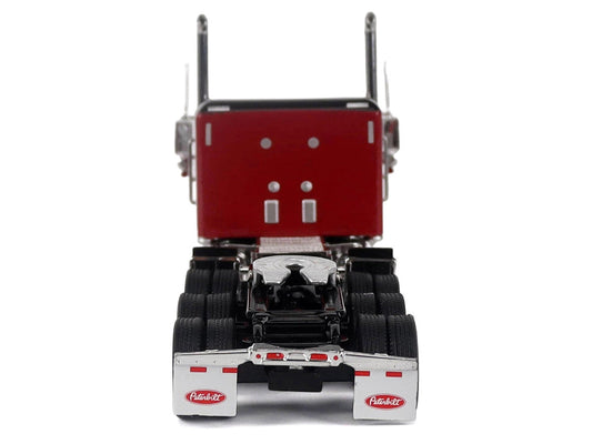 Peterbilt 589 Tridem-Axle Legendary Package Truck Tractor with 58" Sleeper Legendary Red "Transport Series" 1/64 Diecast Model by Diecast Masters-1