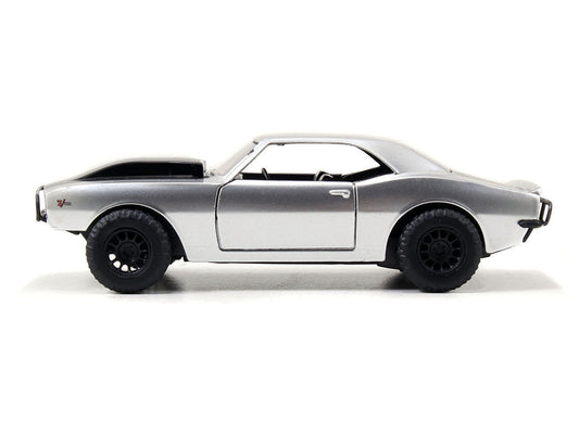 Roman's Chevrolet Camaro Z/28 Silver with Black Stripes "Fast & Furious 7" (2015) Movie 1/32 Diecast Model Car by Jada-1