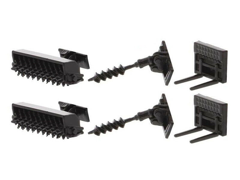 Set of 2 pieces CAT Caterpillar 272D2 Skid Steer Loader and CAT Caterpillar 297D2 Compact Track Loader with Accessories 1/64 Diecast Models by Diecast Masters-3