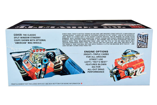 Skill 2 Model Kit 1963 Chevrolet Corvette Stingray 1/25 Scale Model by AMT-1