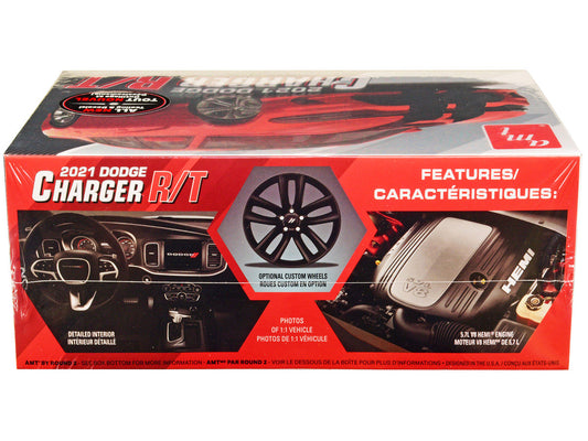 Skill 2 Model Kit 2021 Dodge Charger R/T 1/25 Scale Model by AMT-1