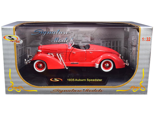 1935 Auburn Speedster Coral Red 1/32 Diecast Model Car by Signature Models - Car Models