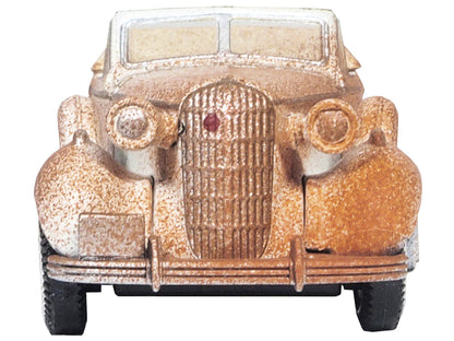 1936 Buick Special Convertible Coupe Beige (Rusted) "Junkyard Project" 1/87 (HO) Scale Diecast Model Car by Oxford Diecast-2