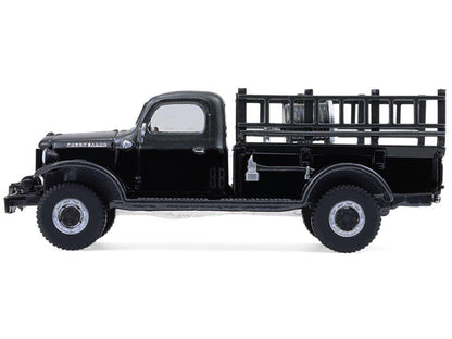 1946 Dodge Power Wagon Fire Truck Black "Black Bandit" Series 30 1/64 Diecast Model Car by Greenlight-1