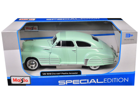 1948 Chevrolet Fleetline Aerosedan Light Green ’Special Edition’ Series 1/25 Diecast Model Car by Maisto - Car Models