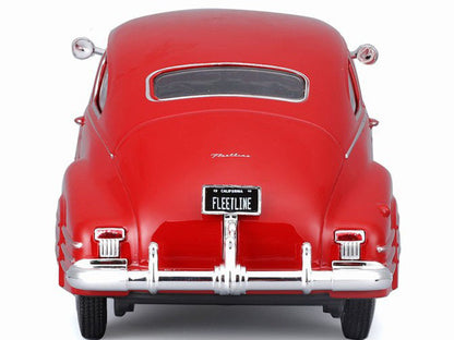 1948 Chevrolet Fleetline Aerosedan Red "Special Edition" Series 1/25 Diecast Model Car by Maisto-3