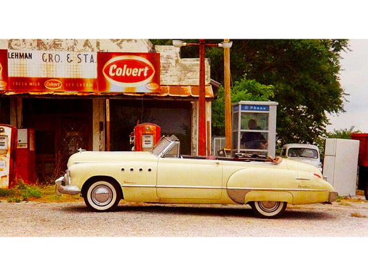 1949 Buick Roadmaster Convertible (Charlie Babbitt’s) Yellow with Red Interior ’Rain Man’ (1988) Movie 1/18 Diecast
