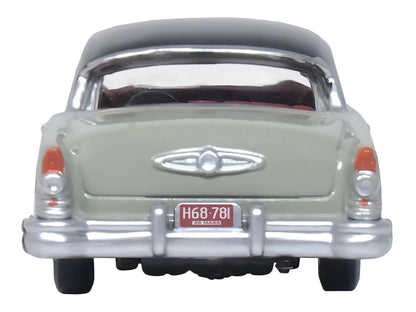 1955 Buick Century Windsor Gray and Dover White with Carlsbad Black Top 1/87 (HO) Scale Diecast Model Car by Oxford Diecast-3