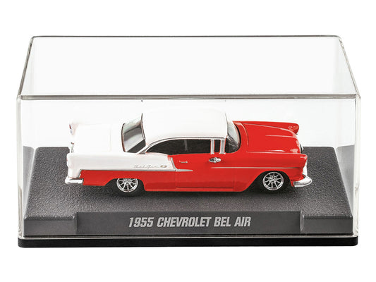 1955 Chevrolet Bel Air Red and White ’Collection’ Series 1/64 Diecast Model Car by Majorette - Car Models