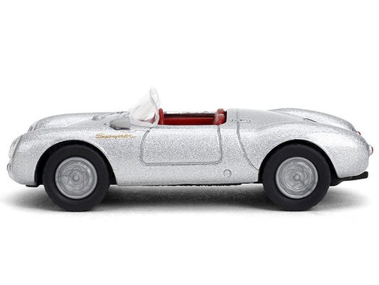 1955 Porsche 550 Spyder Silver Metallic with Red Interior "Collection" Series 1/64 Diecast Model Car by Majorette-3