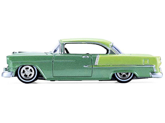 1956 Chevrolet Bel Air Lowrider Laurel Green Metallic and Crocus Yellow Two-Tone with Green Interior ’California