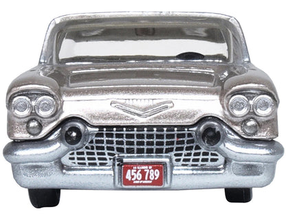 1957 Cadillac Eldorado Brougham Sandalwood Beige Metallic with Silver Top 1/87 (HO) Scale Diecast Model Car by Oxford Diecast-2