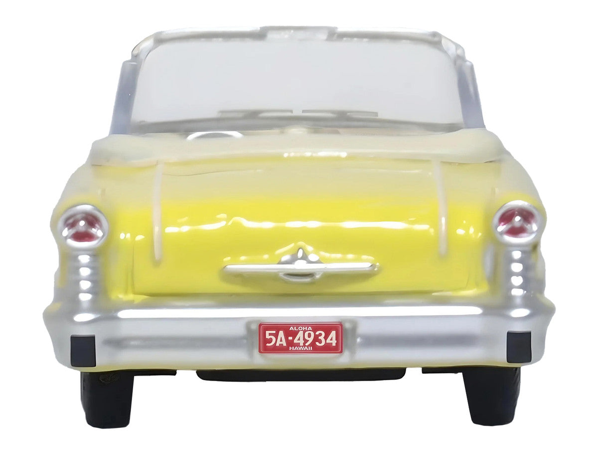1957 Oldsmobile 88 Convertible Coronado Yellow 1/87 (HO) Scale Diecast Model Car by Oxford Diecast-3