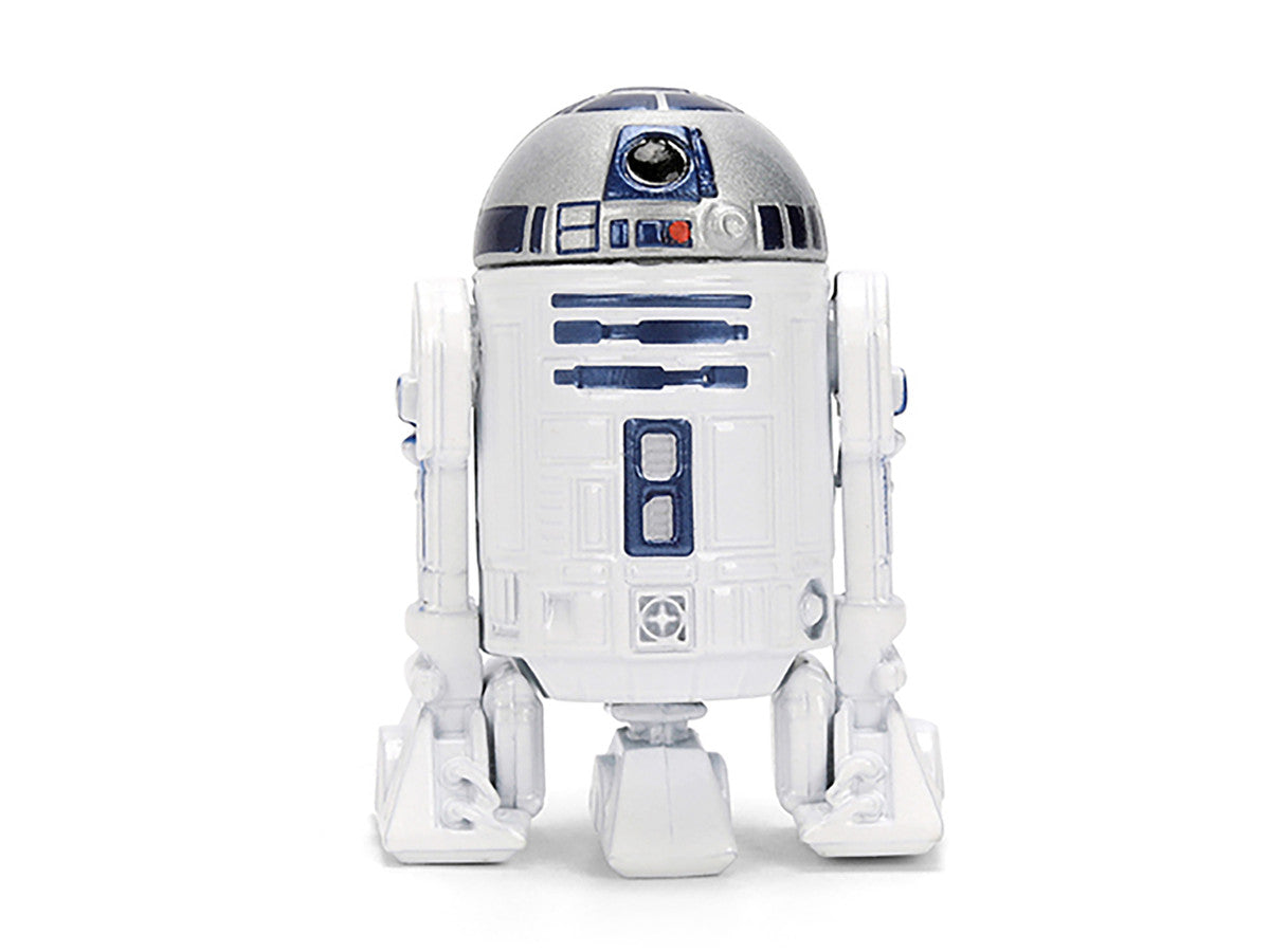 1959 Volkswagen Drag Beetle White with Graphics and R2-D2 Figure "Star Wars" Franchise "Hollywood Rides" Series 1/24 Diecast Model Car by Jada-0
