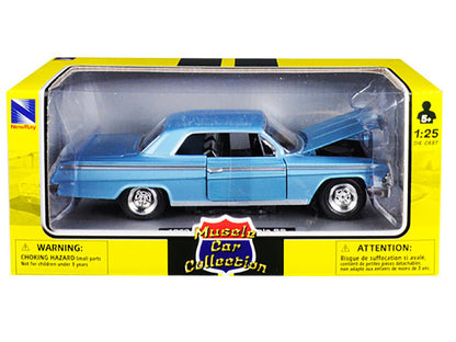 1962 Chevrolet Impala SS Blue 1/25 Diecast Model Car by New Ray-2