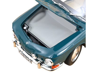 1963 Volkswagen Karmann Ghia 1500 Smaragd Green 1/18 Diecast Model Car by Norev-3