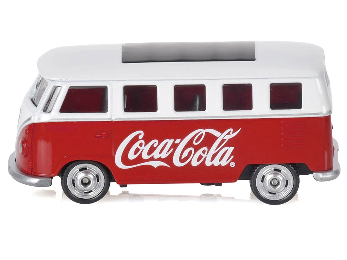 1963 Volkswagen Type 2 Van "Coca-Cola" Red and White 1/50 Diecast Model by Motorcity Classics-1