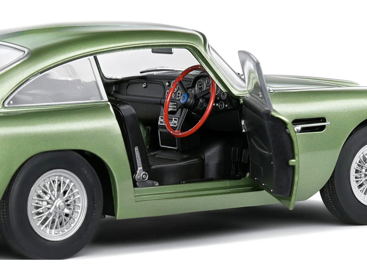 1964 Aston Martin DB5 RHD (Right Hand Drive) Porcelain Green Metallic 1/18 Diecast Model Car by Solido-2