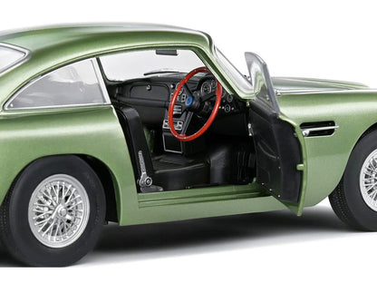 1964 Aston Martin DB5 RHD (Right Hand Drive) Porcelain Green Metallic 1/18 Diecast Model Car by Solido-2