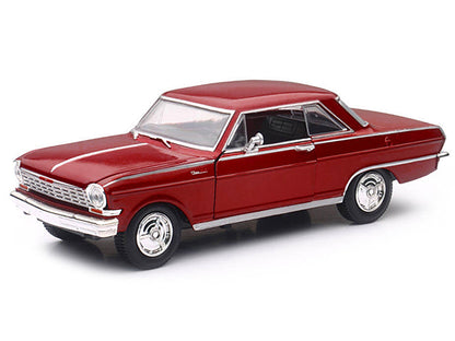 1964 Chevrolet Nova SS Burgundy "Muscle Car Collection" 1/25 Diecast Model Car by New Ray-1