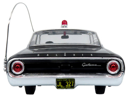 1964 Ford Galaxie 500 Police Car "Mount Airy Mayberry Sheriff" Black and White 1/43 Diecast Model by Iconic Replicas-2