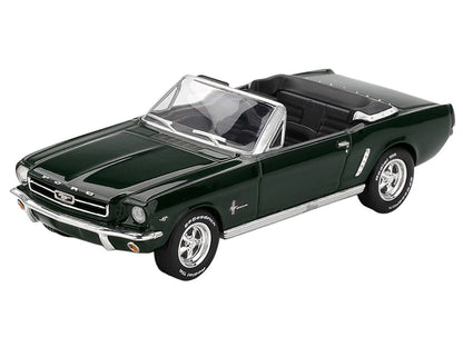1964 Ford Mustang Convertible Highland Green Limited Edition 1/64 Diecast Model Car by Mini GT-2