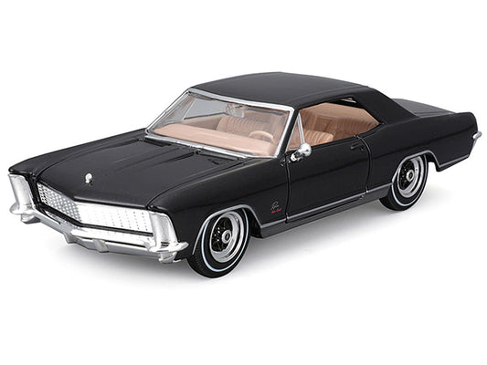1965 Buick Riviera Gran Sport Black Metallic ’Special Edition’ Series 1/26 Diecast Model Car by Maisto - Car Models
