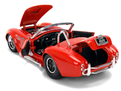 1965 Shelby Cobra 427 S/C #67 Red with Yellow Stripe "Bigtime Muscle" Series 1/24 Diecast Model Car by Jada-3