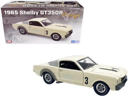1965 Shelby GT350R Prototype #3 White Limited Edition to 312 pieces Worldwide 1/18 Diecast Model Car by ACME-3