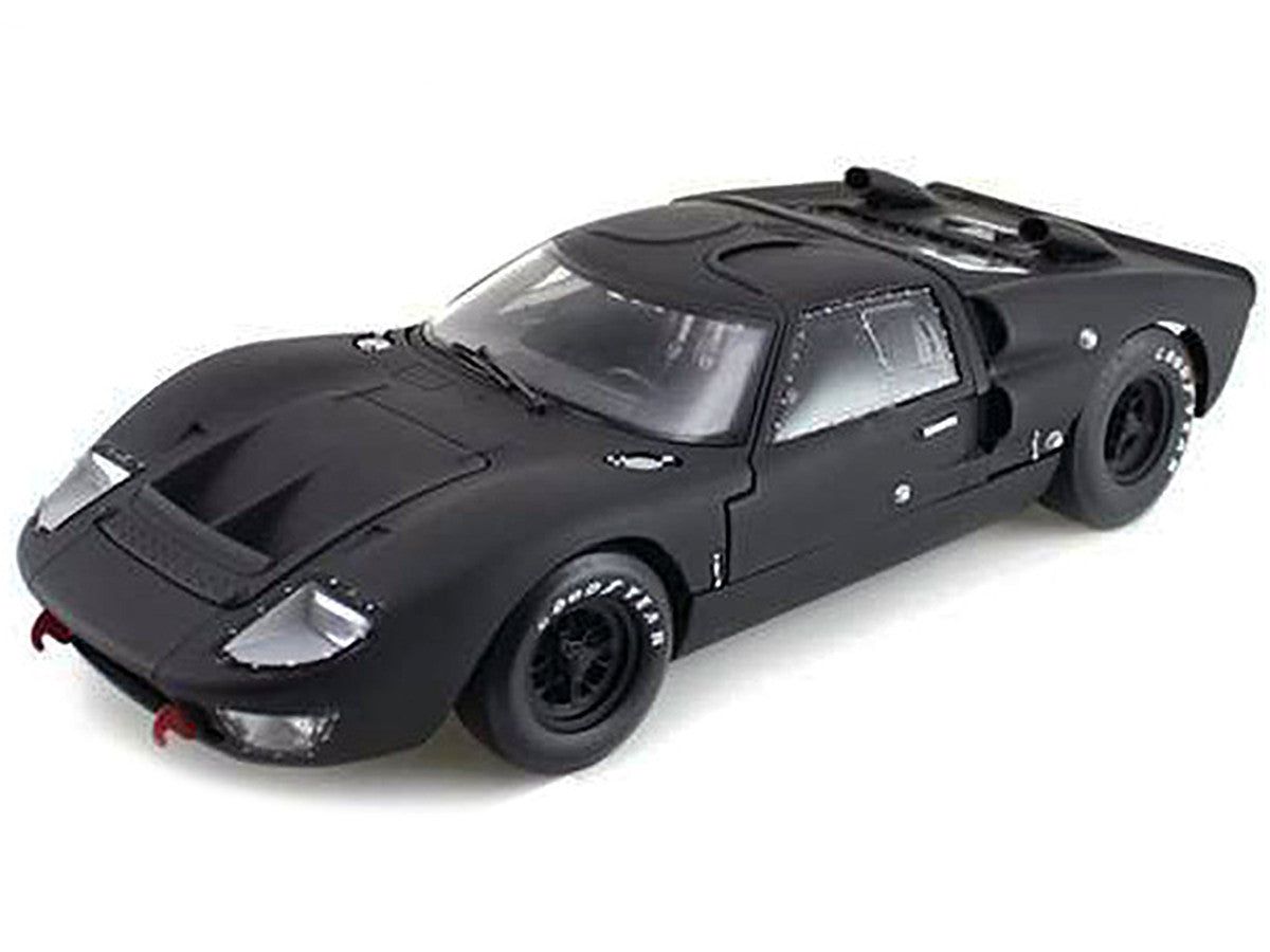 1966 Ford GT-40 GT40 MK 2 Matt Black 1/18 Diecast Car Model by Shelby Collectibles-1