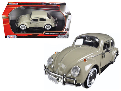 1966 Volkswagen Beetle Beige 1/24 Diecast Model Car by Motormax-0